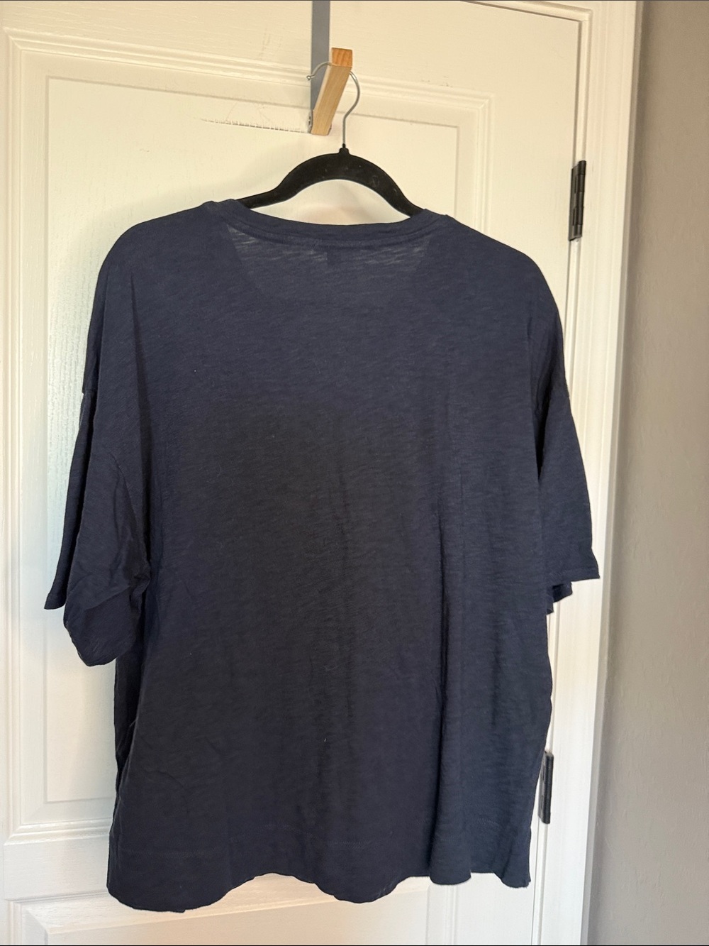 Beyond Yoga Deep Navy Relaxed Crew Short Sleeve Tee - Picture 6 of 6